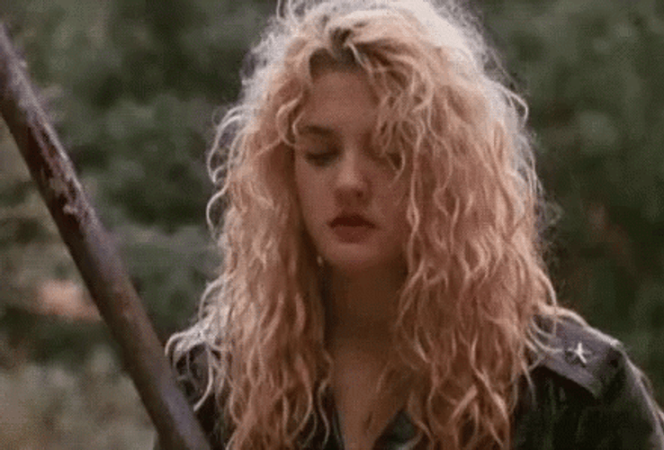 Drew Barrymore Shrugging GIF