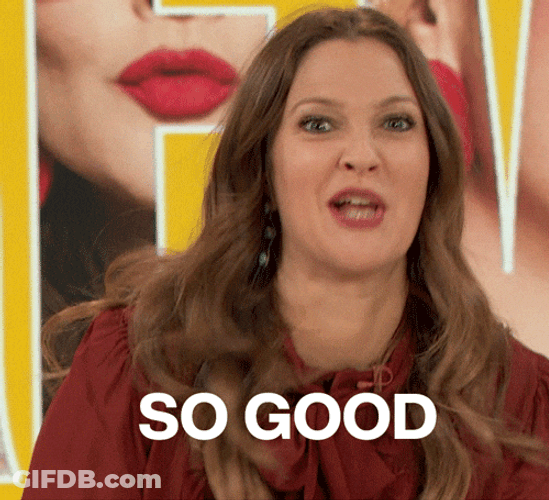 Drew Barrymore Yaaas So Good GIF