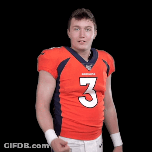 Drew Lock Giving Thumbs Down GIF