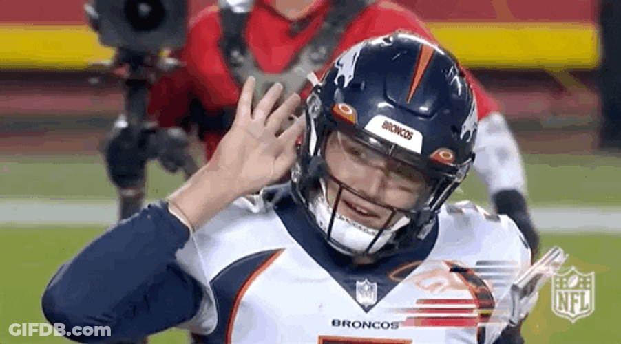 Drew Lock I Cant Hear You Gesture GIF