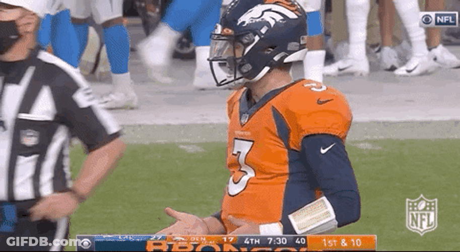 Drew Lock Low Five With Demar Dotson GIF