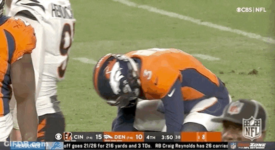 Drew Lock Squatting In The Field GIF