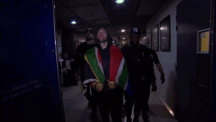 Dricus Du Plessis Entering Open Arms GIF