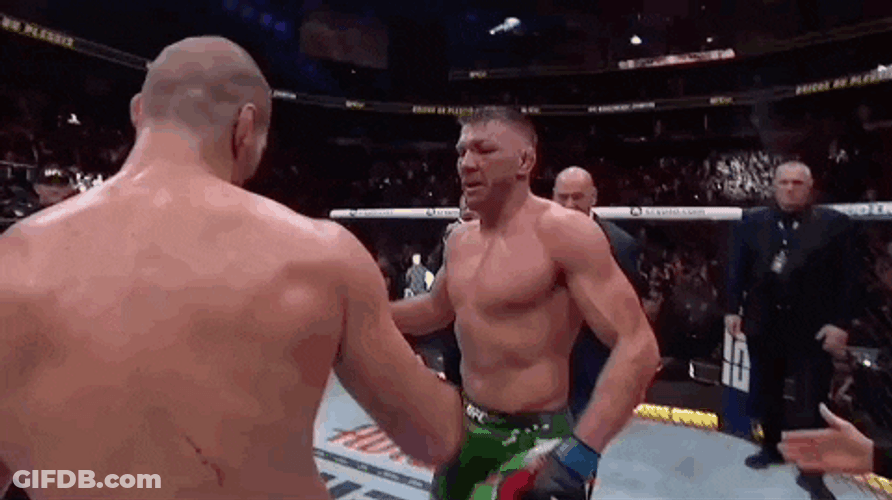 Dricus Du Plessis Hug His Opponent GIF