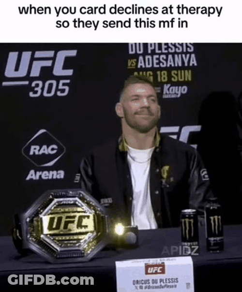 Dricus Du Plessis Picture From The Interview GIF