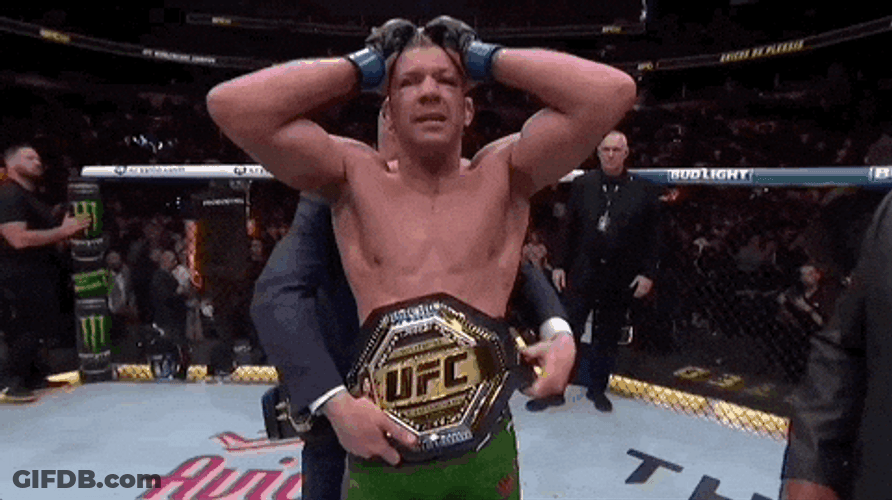 Dricus Du Plessis Receiving His Belt GIF