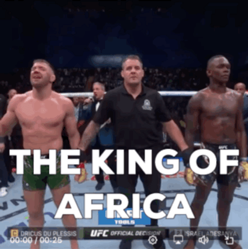 Dricus Du Plessis The King Of Africa GIF