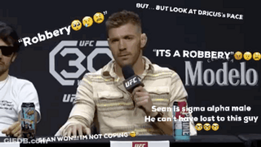 Dricus Du Plessis Weird Action GIF