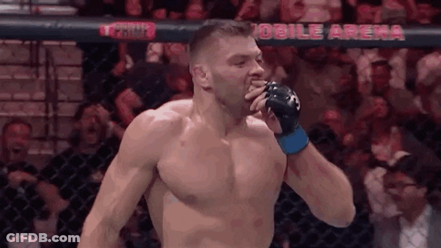 Dricus On Ring Screaming GIF