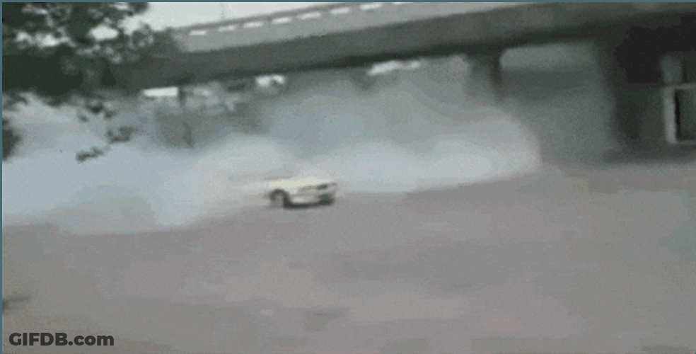 Drift Cars Getting Thrown Out Of Car GIF
