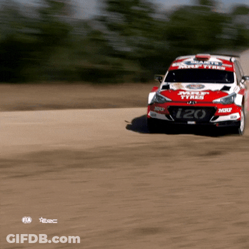 Drift Cars On A Rough Road GIF