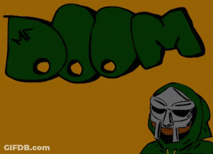 Drifting Mf Doom Text GIF