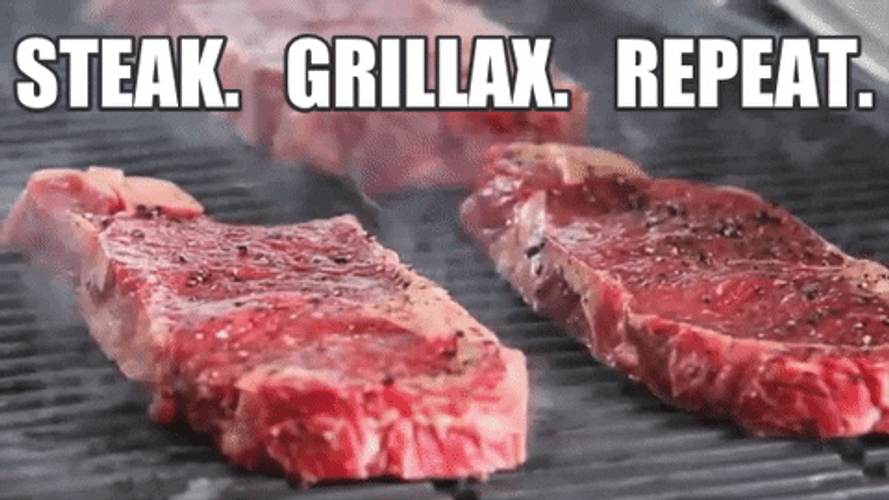 Drill Smoky Steak Happy Labor Day GIF
