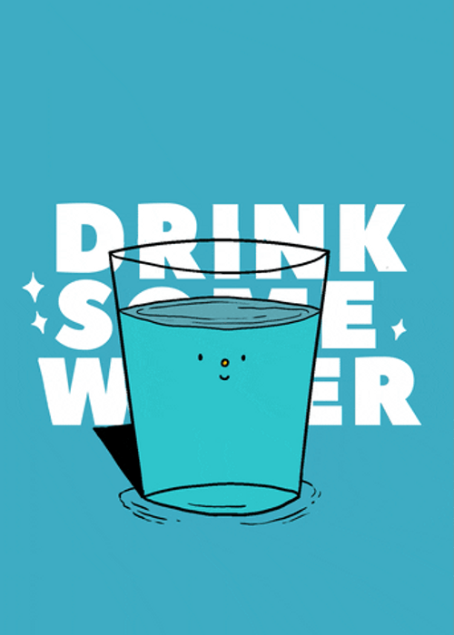 Drink Some Water Cartoon GIF