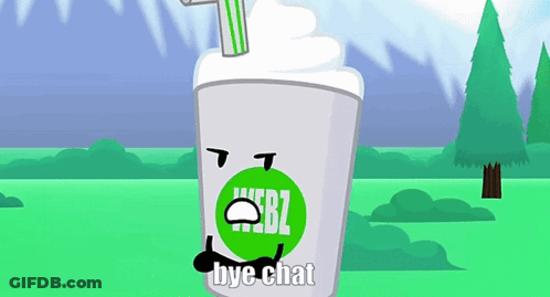 Drink With Straw Bye Chat GIF