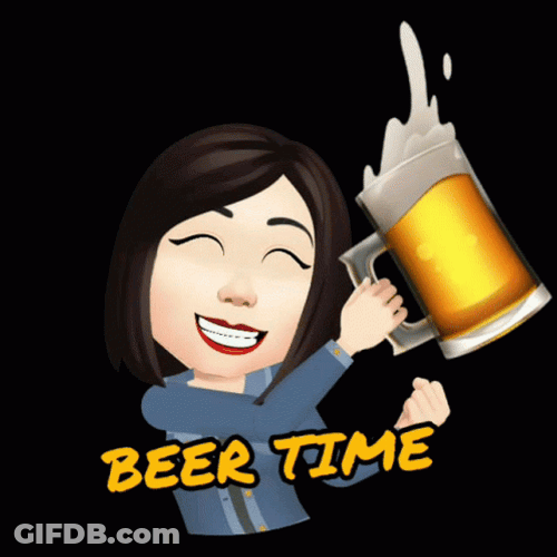 Drinking Beer Time GIF