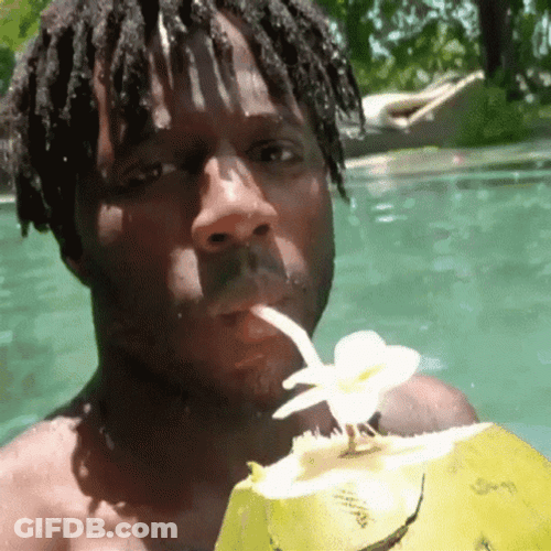 Drinking Coco Nigel Sylvester GIF