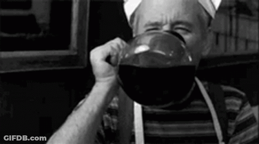 Drinking Coffee Bill Murray GIF