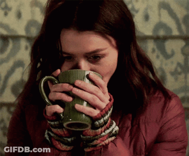 Drinking Coffee Greys Anatomy Amelia Shepherd GIF