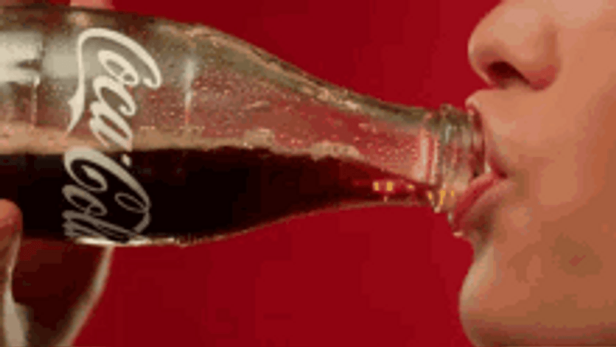 Drinking Coke Bottle Coca-Cola GIF
