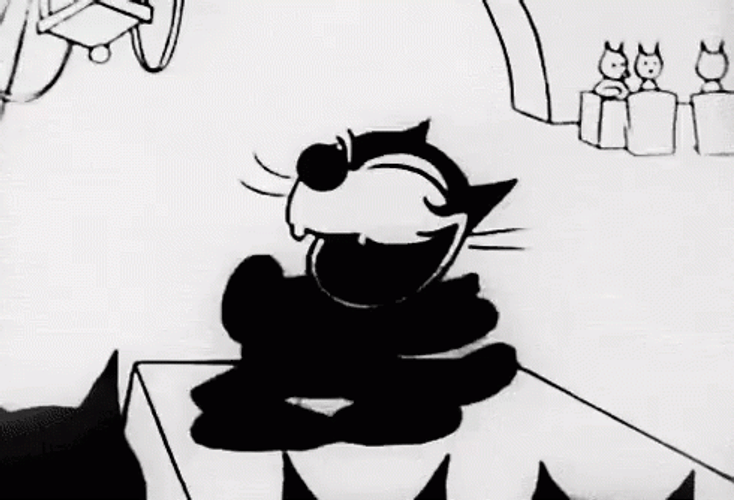 Drinking Felix The Cat GIF