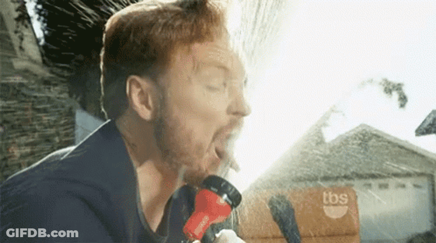 Drinking From A Fire Hose Conan O'Brien GIF