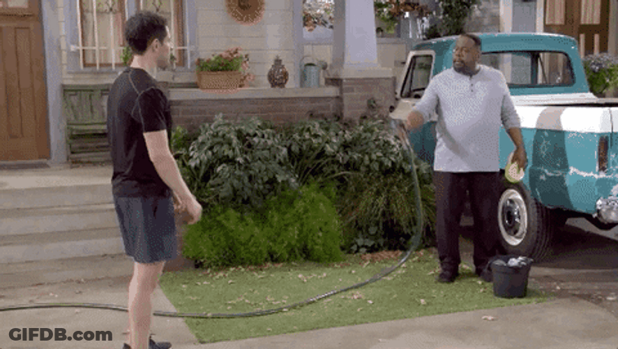 Drinking From A Fire Hose Max Greenfield GIF