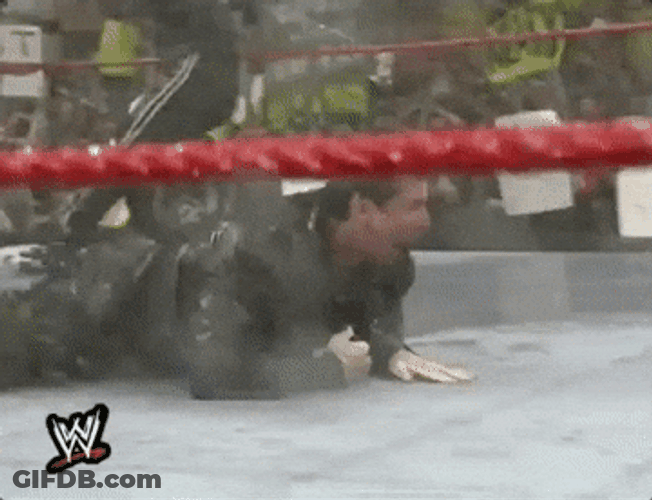 Drinking From A Fire Hose Wrestling Match GIF