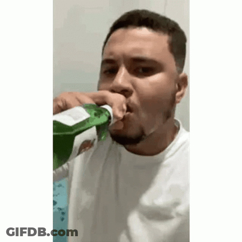 Drinking Guy Down Goes Frazier GIF