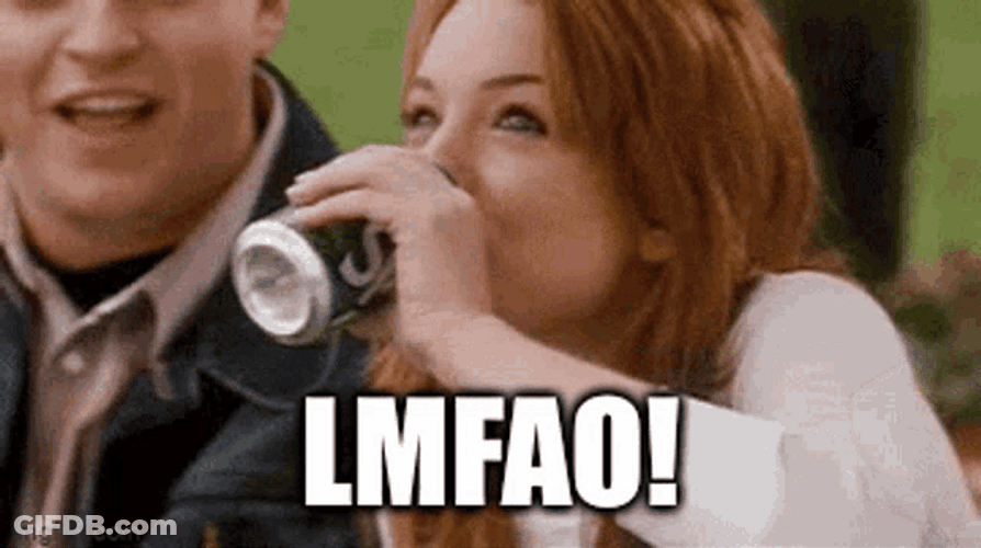 Drinking Lindsay Lohan Lmao GIF