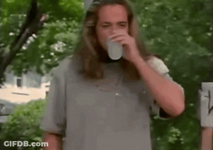 Drinking Man Signals Will Do GIF