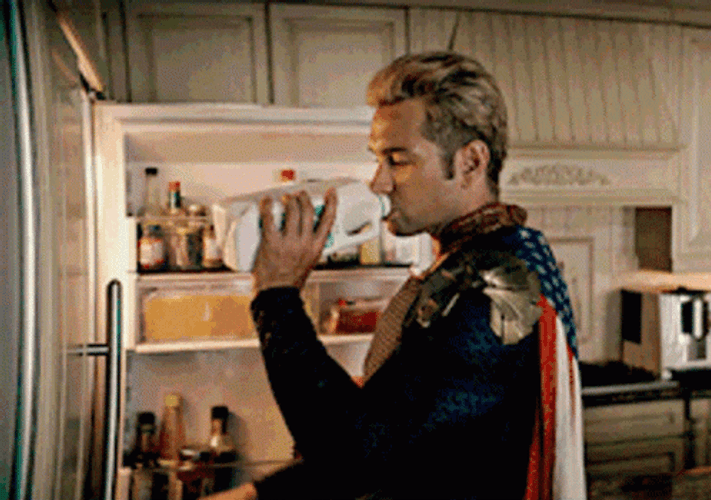 Drinks Milk Homelander Meme GIF
