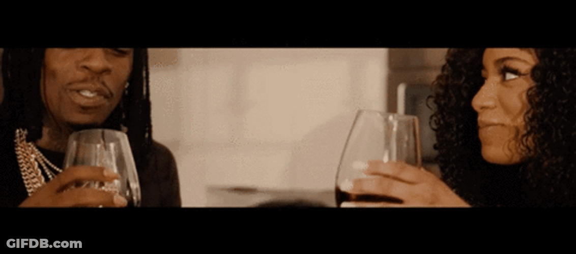 Drinks Wine With Rich Homie Quan GIF