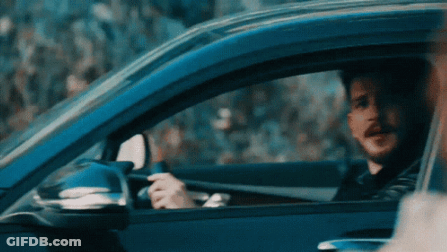Drive By Handsome Guy GIF