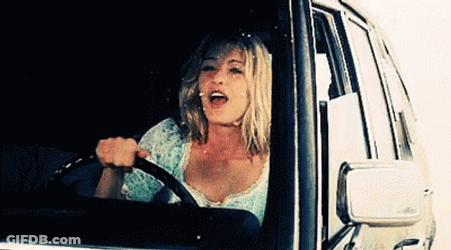 Drive By Happy Blake Lively GIF