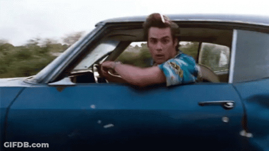 Drive By Jim Carrey Using Telescope GIF