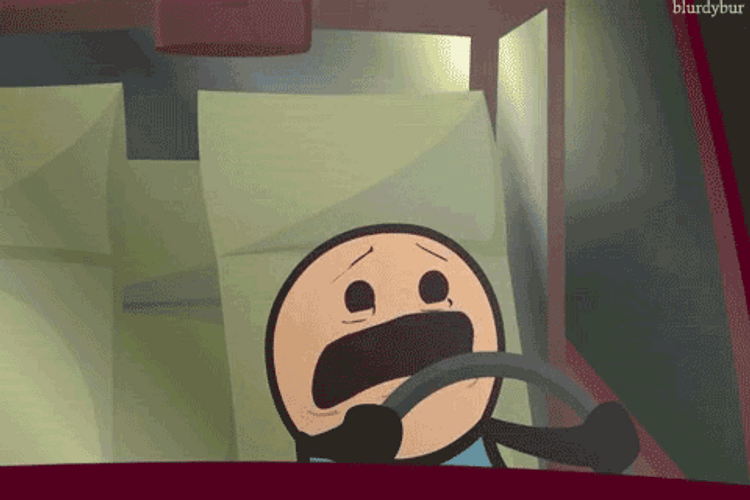Drive Fast Cyanide And Happiness Character GIF
