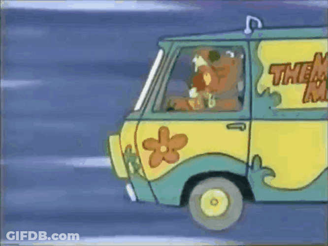 Drive Fast Speed Racer And Scooby Doo GIF