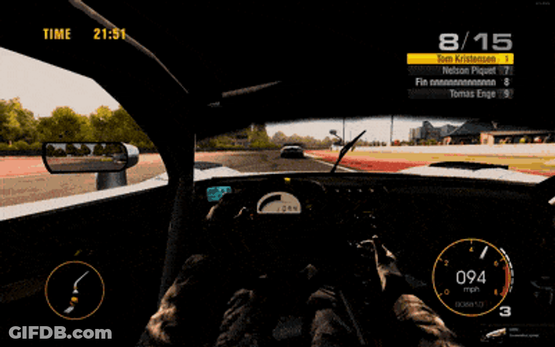 Driver's Point Of View Dirt Showdown GIF