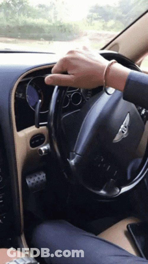 Driving A Bentley Continental GIF