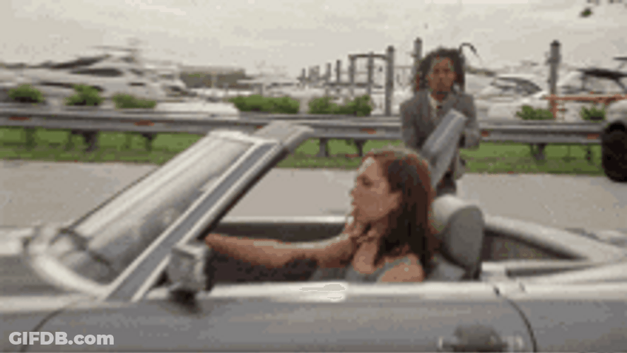 Driving Away In A Hurry GIF
