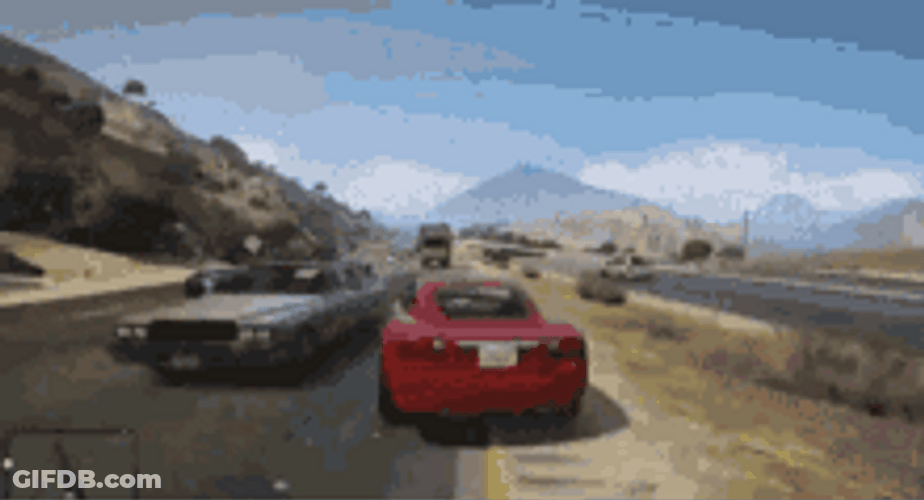 Driving In A Game GIF