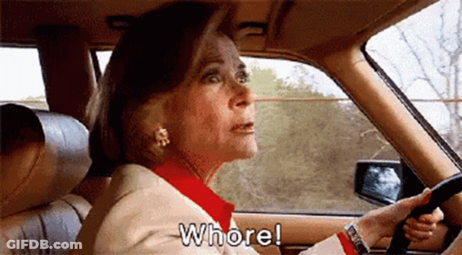 Driving Lucille Bluth Yelling Whole GIF