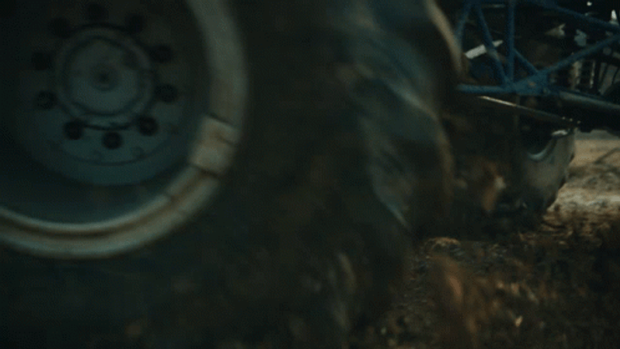 Driving Monster Truck On Muddy Field GIF