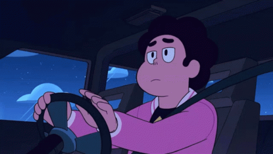 Driving Steven Animation GIF