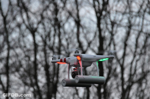 Drone With Camera Flying GIF