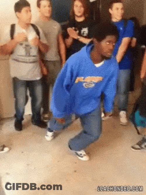 Drop Kick On Students In University GIF