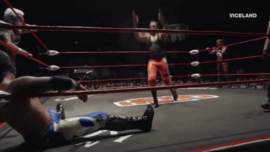 Drop Kick On The Face WWE GIF