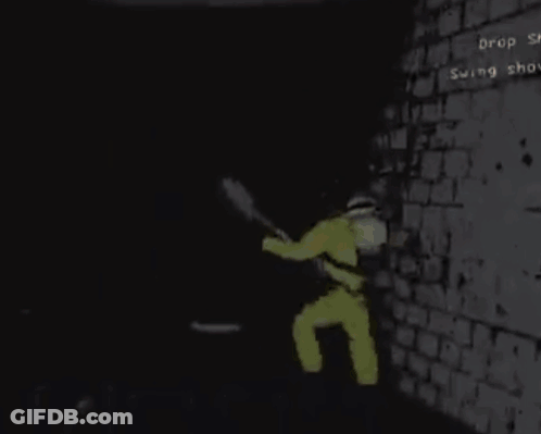Drop Shot Swing Text GIF
