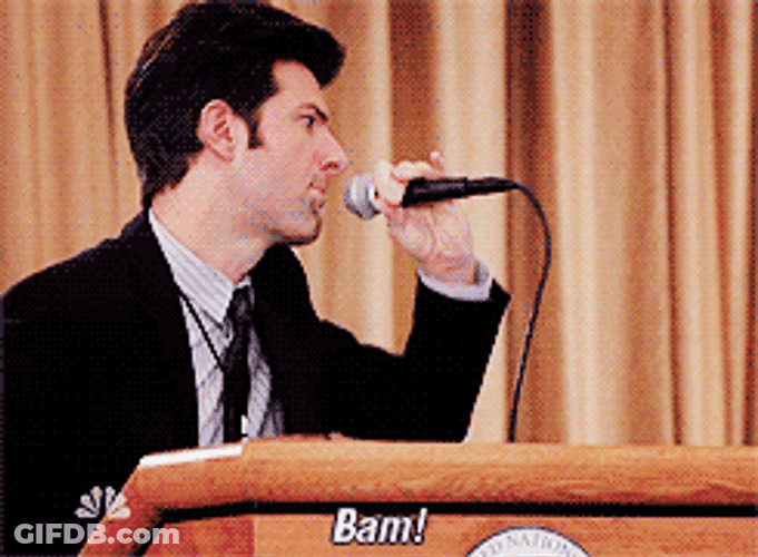 Drop The Mic Ben Wyatt GIF